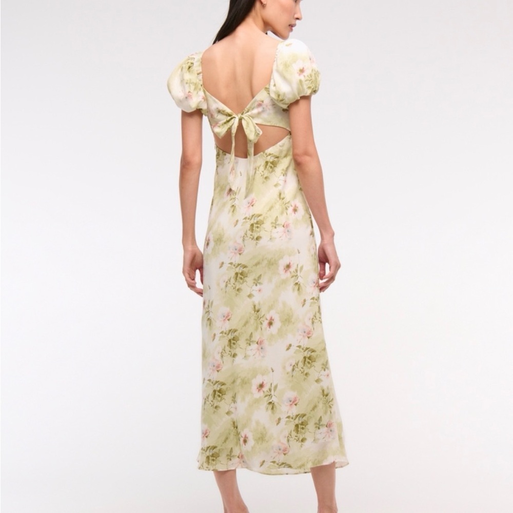 Abercrombie & Fitch Green Floral Maxi Dress - Picture 5 of 5